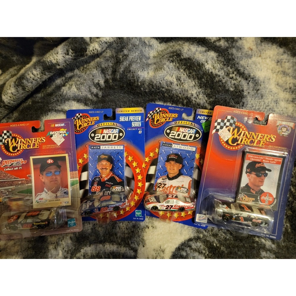 NASCAR Winners Circle Lot of 4 Sealed 1:64 Diecast Jeff Gordon Jarrett Atwood Ir